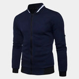 Textured Casual Bomber Jacket