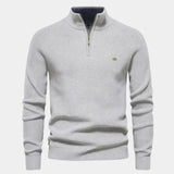 Elegant Quarter Zip Sweater - Cross & Crown