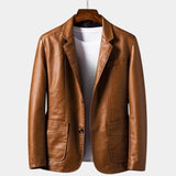 Bold Caramel Leather Jacket