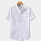 White Wellspring Linen T-Shirt