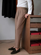 Classic Genova Sidetab Trousers - Cross & Crown