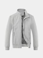 Casual Solid Bomber Jacket