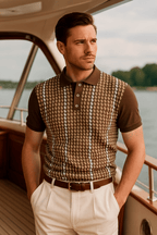 Old Money Aesthetic Polo Shirt - Cross & Crown