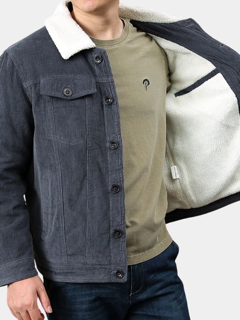 Minimalist Vintage Corduroy Jacket - Cross & Crown