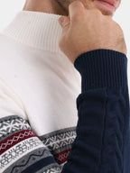 Half Zip Knit Pullover Sweater - Cross & Crown
