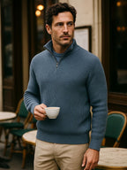 Classic Highland Quarter-Zip Sweater - Cross & Crown