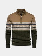Half Zip Knit Pullover Sweater - Cross & Crown