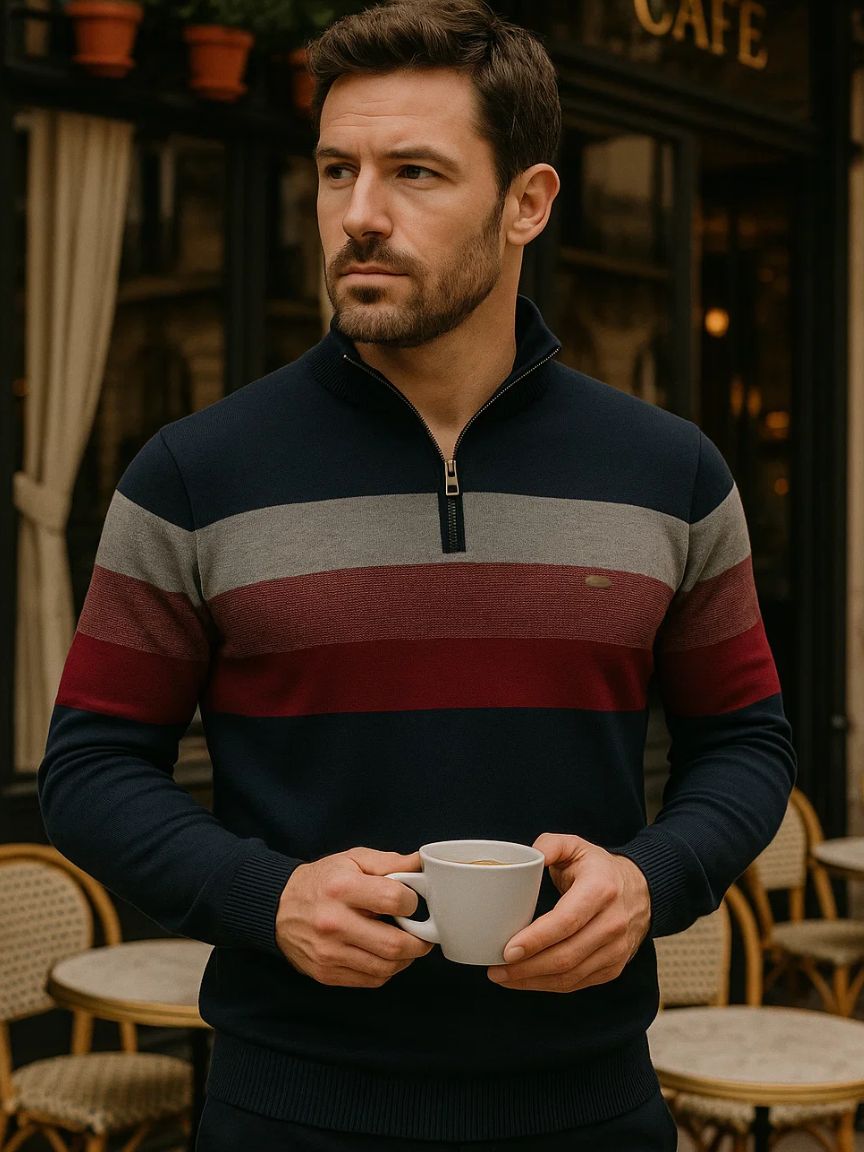Minimalist High Collar Sweater - Cross & Crown