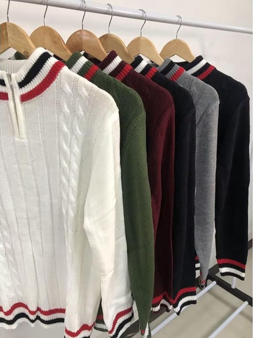 Essential Half Zip Turtleneck Sweater - Cross & Crown