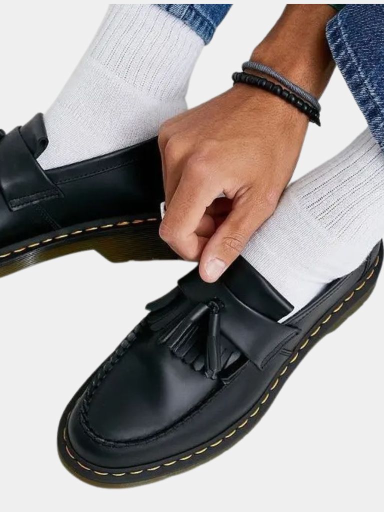 Black Leather Loafers