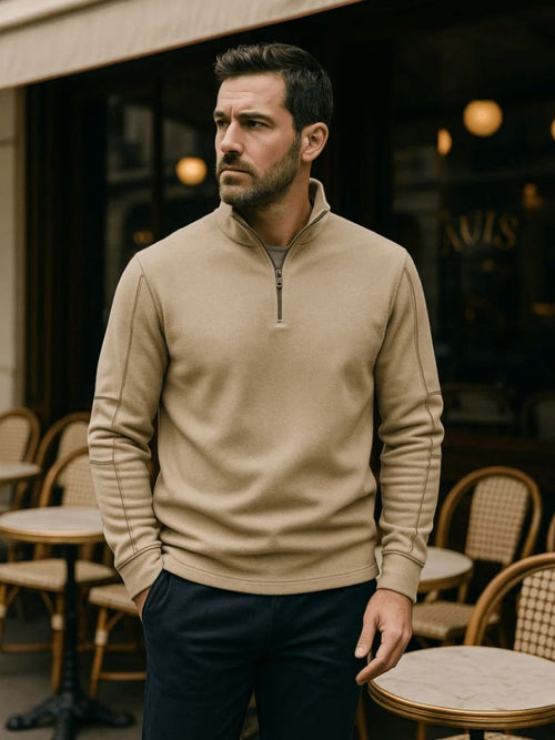 Alpine Quarter-Zip Sweater - Cross & Crown