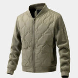 Sherpa Sleeves Padded Bomber Jacket - Cross & Crown