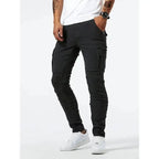Denim Jeans Cargo Trousers - Cross & Crown