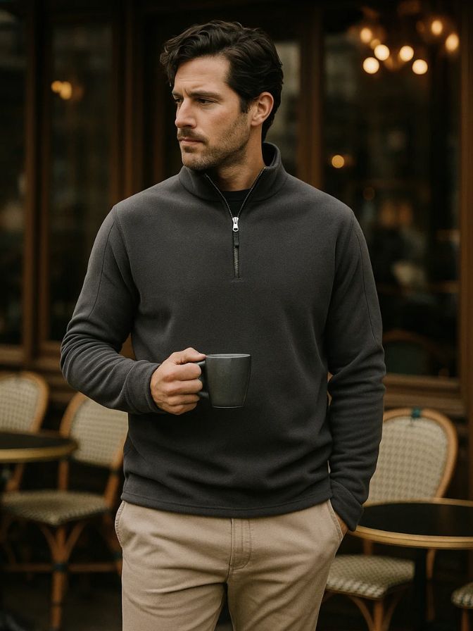 Minimalist Fleece Sweater