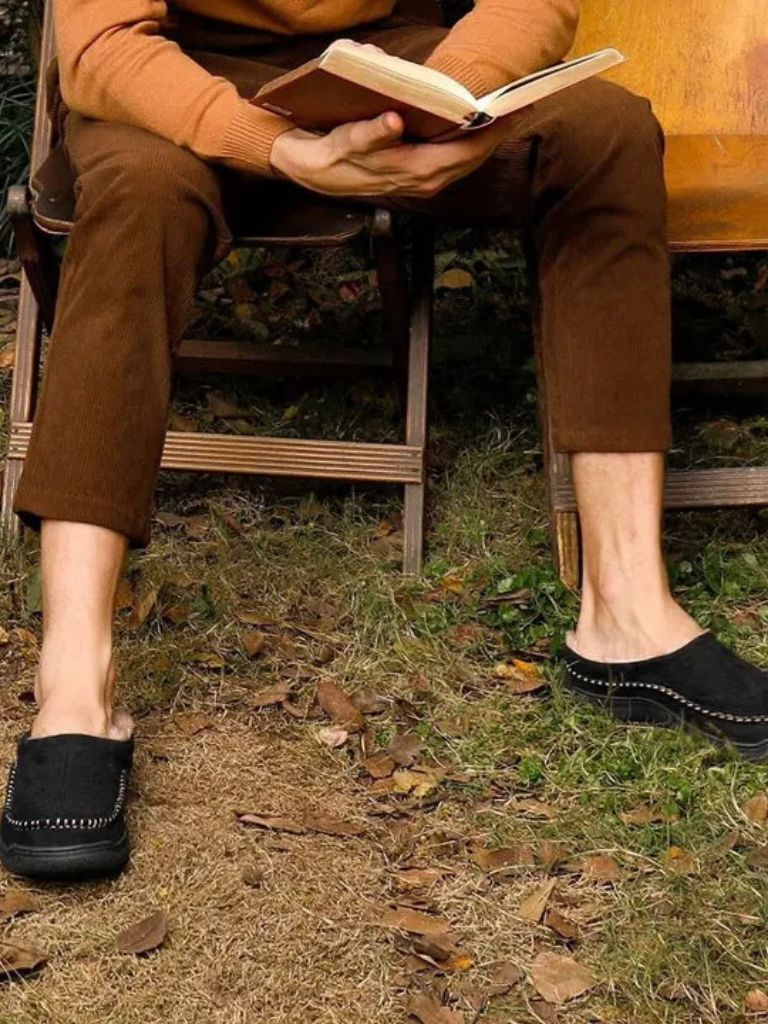 Heritage Luxe Lined Slippers - Cross & Crown