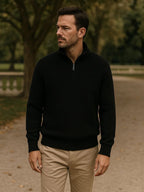 Classic Highland Quarter-Zip Sweater - Cross & Crown