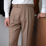 Classic Genova Sidetab Trousers - Cross & Crown