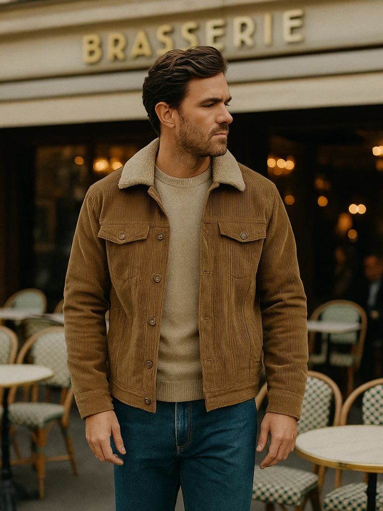 Minimalist Vintage Corduroy Jacket - Cross & Crown