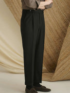 Premium Classic Elastic Trousers - Cross & Crown