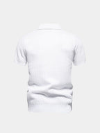 Classic Fit Quarter Zip Business Casual Short Sleeves Polo - Cross & Crown