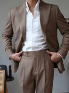 Classic Genova Sidetab Trousers - Cross & Crown