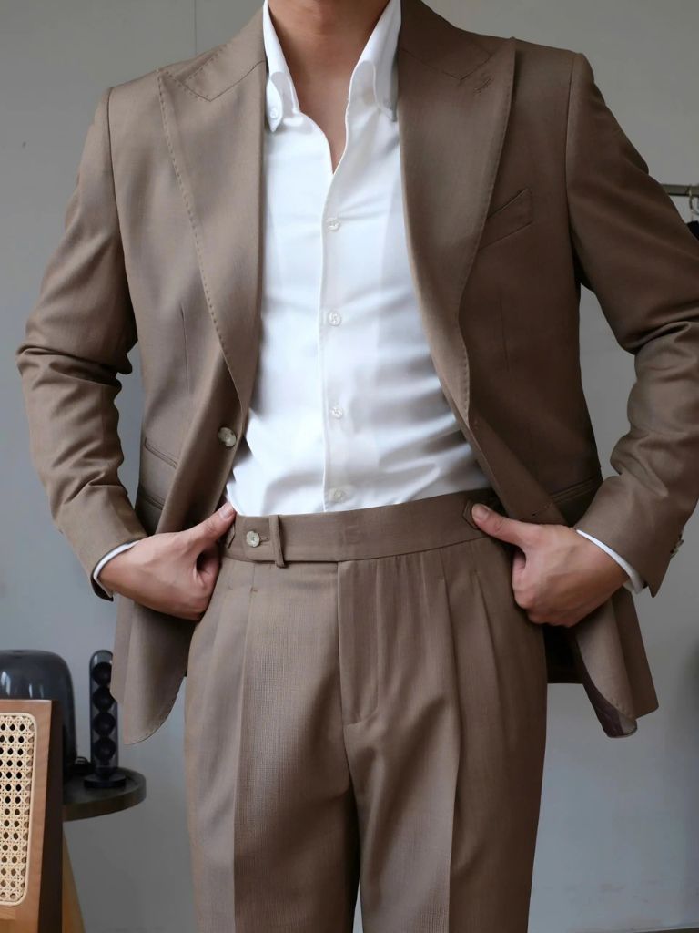 Classic Genova Sidetab Trousers - Cross & Crown