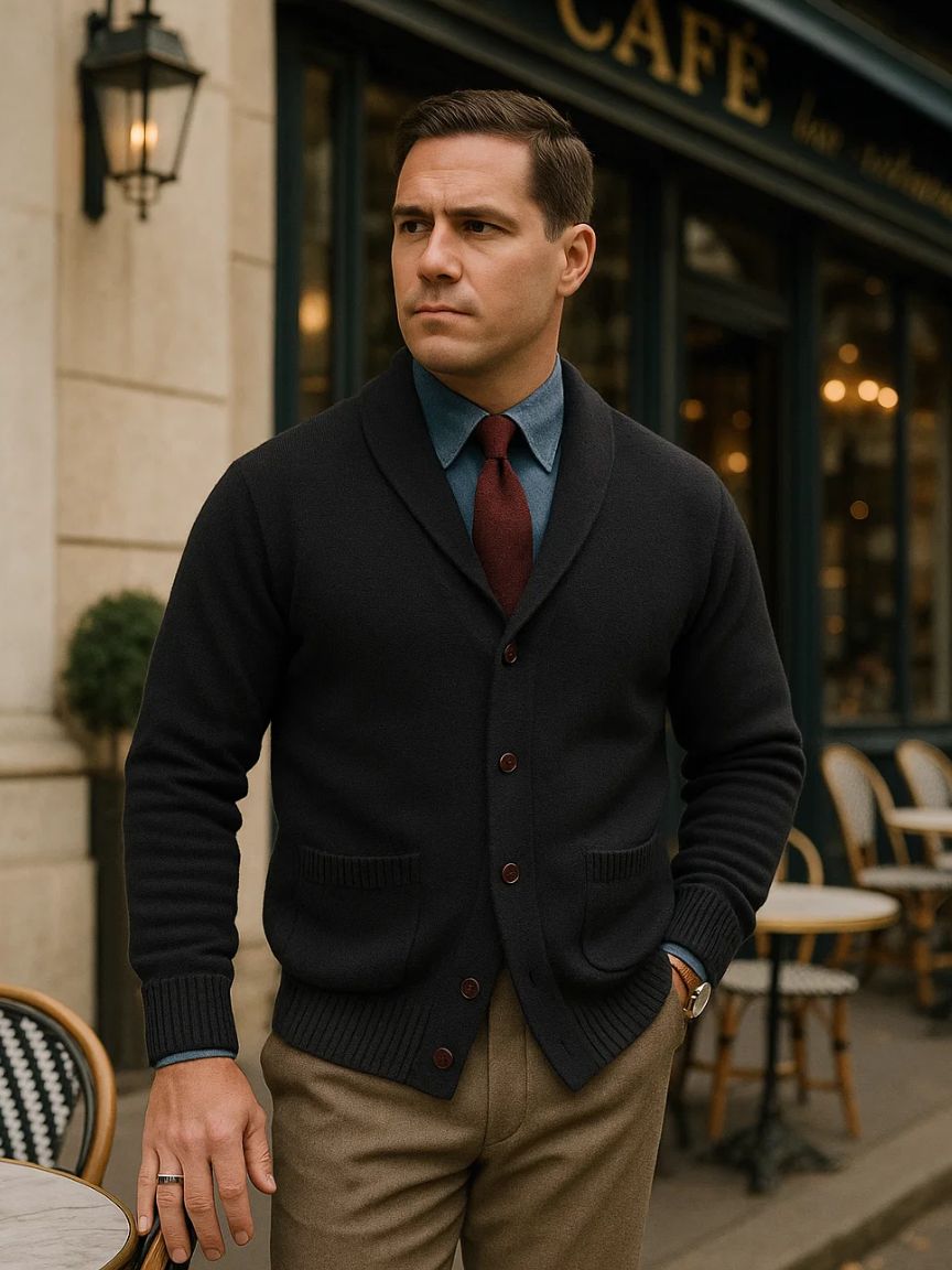British Knit Cardigan - Cross & Crown