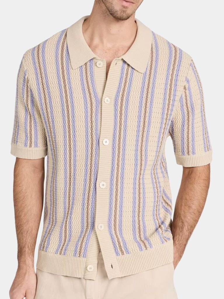 Atlantic Frame Knit Polo – Cross & Crown
