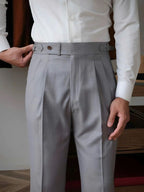Classic Genova Sidetab Trousers - Cross & Crown