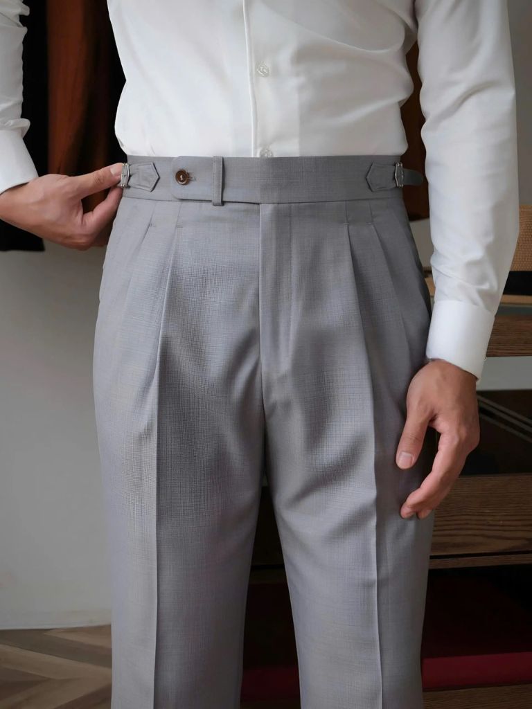 Classic Genova Sidetab Trousers - Cross & Crown