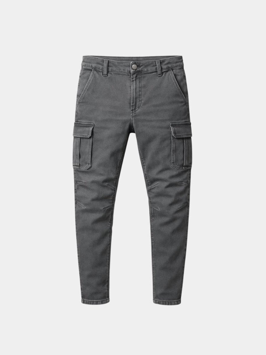 Denim Jeans Cargo Trousers - Cross & Crown