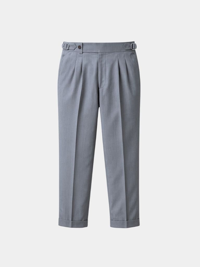 Classic Genova Sidetab Trousers - Cross & Crown