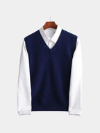 100% Merino Wool Sweater Vest - Cross & Crown