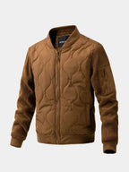 Sherpa Sleeves Padded Bomber Jacket - Cross & Crown