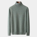 100% Merino Wool Turtleneck Sweater - Cross & Crown