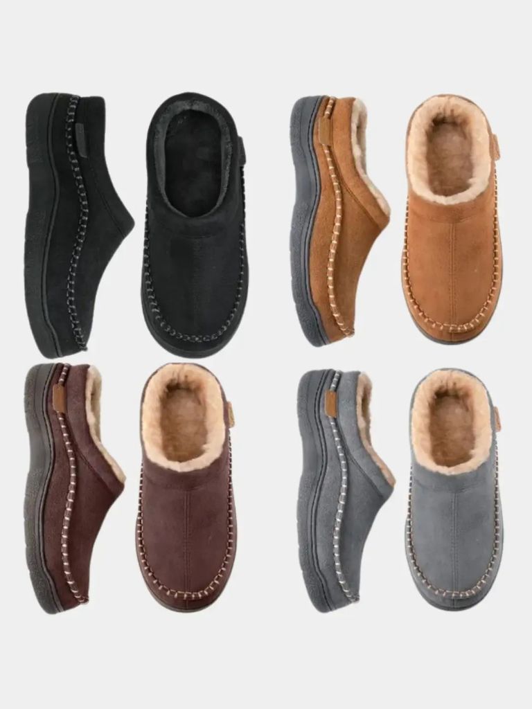 Heritage Luxe Lined Slippers - Cross & Crown