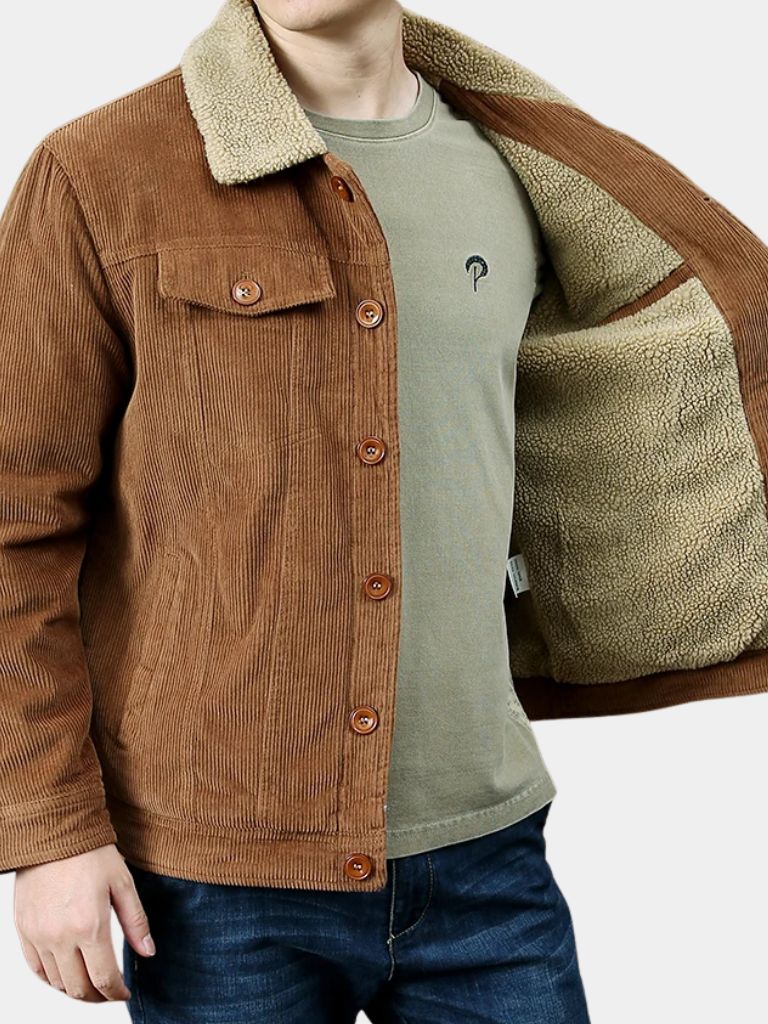 Minimalist Vintage Corduroy Jacket - Cross & Crown