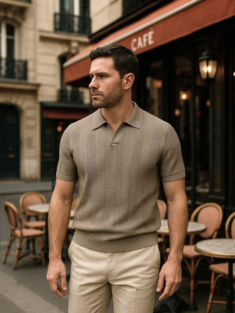Beige Ancien Polo - Cross & Crown