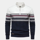 Half Zip Knit Pullover Sweater - Cross & Crown