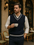 Old Money Essential Knit Vest - Cross & Crown