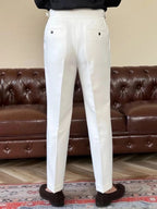 Classic Italia Sidetab Elastic Trousers - Cross & Crown