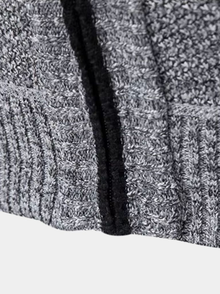 Elegant Full-Zip Sweater Vest - Cross & Crown