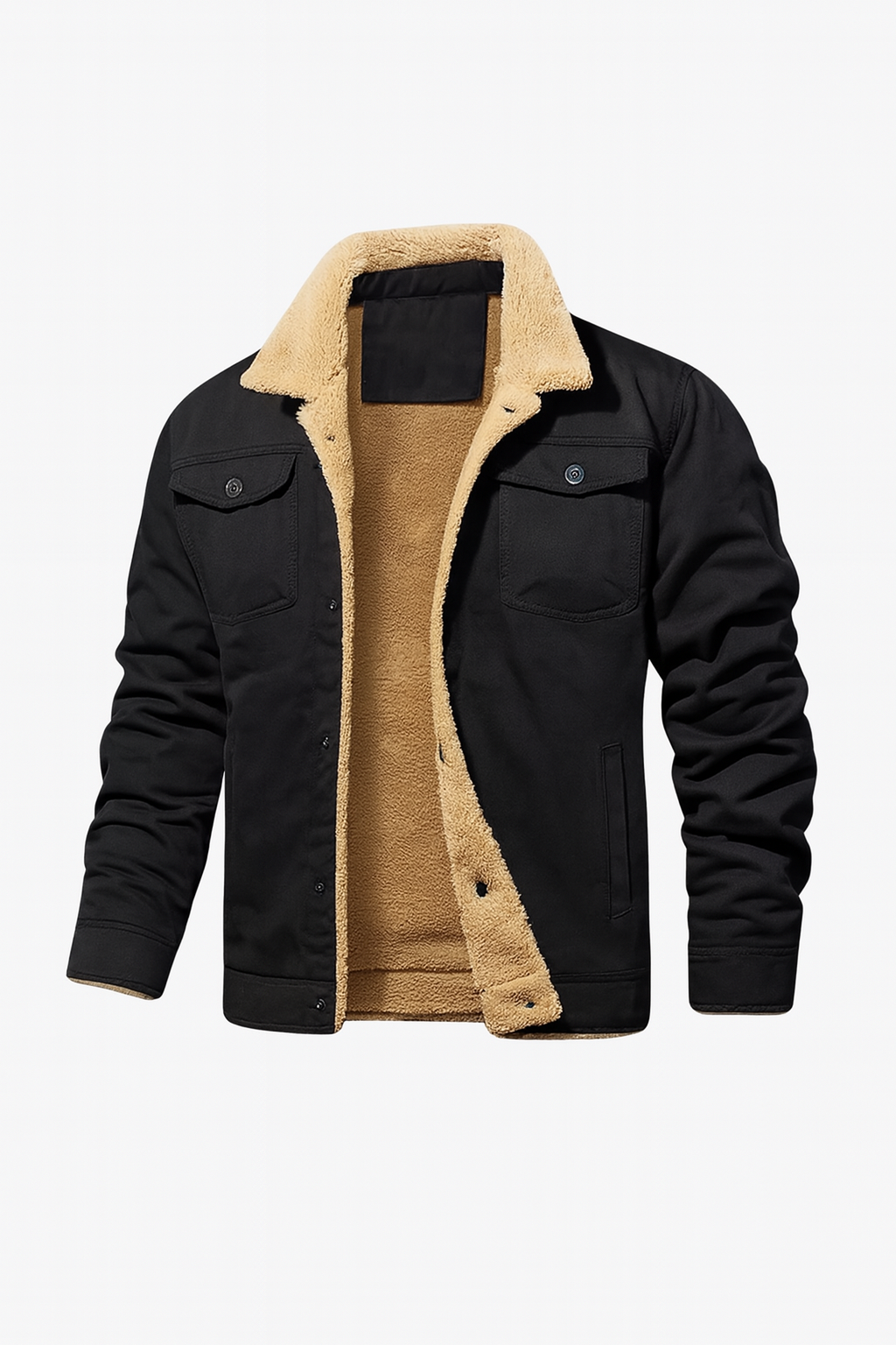 Vintage Fleece Bomber Jacket