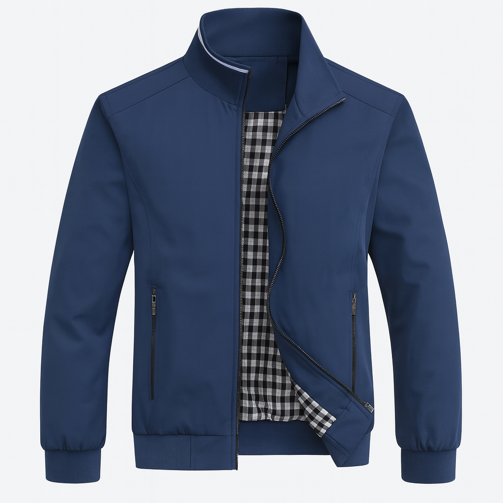 Casual Solid Bomber Jacket