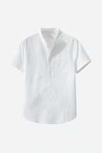 White Wellspring Linen T-Shirt