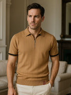 Royal Zip Polo – Cross & Crown
