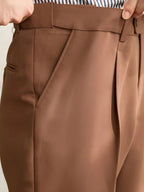 Premium Classic Elastic Trousers - Cross & Crown
