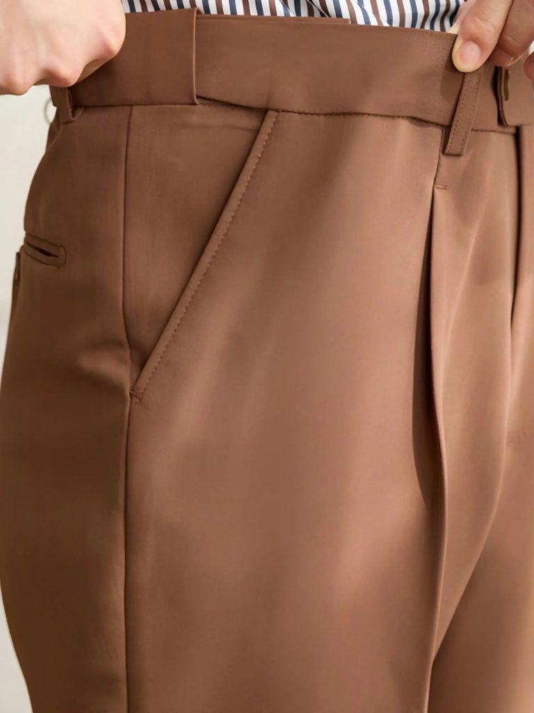Premium Classic Elastic Trousers - Cross & Crown