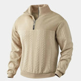 Essential Henley Quarter Zip Pullover - Cross & Crown