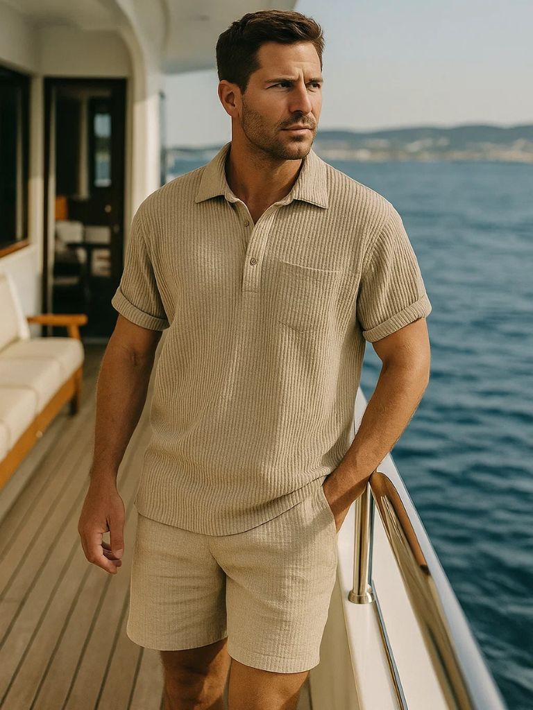 Textured Short Sleeve Shirt